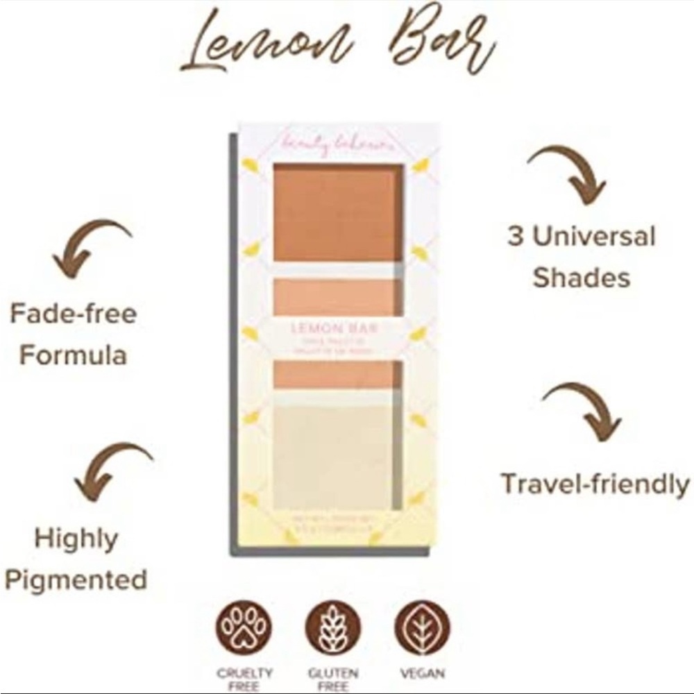 Beauty Bakerie Lemon Bar Face Palette NIB